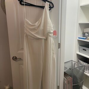 ARULA One-Shoulder White Dress